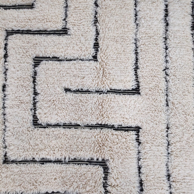 Vintage, Handmade, Berber, Bani ourin, Tapis 214×295 cm