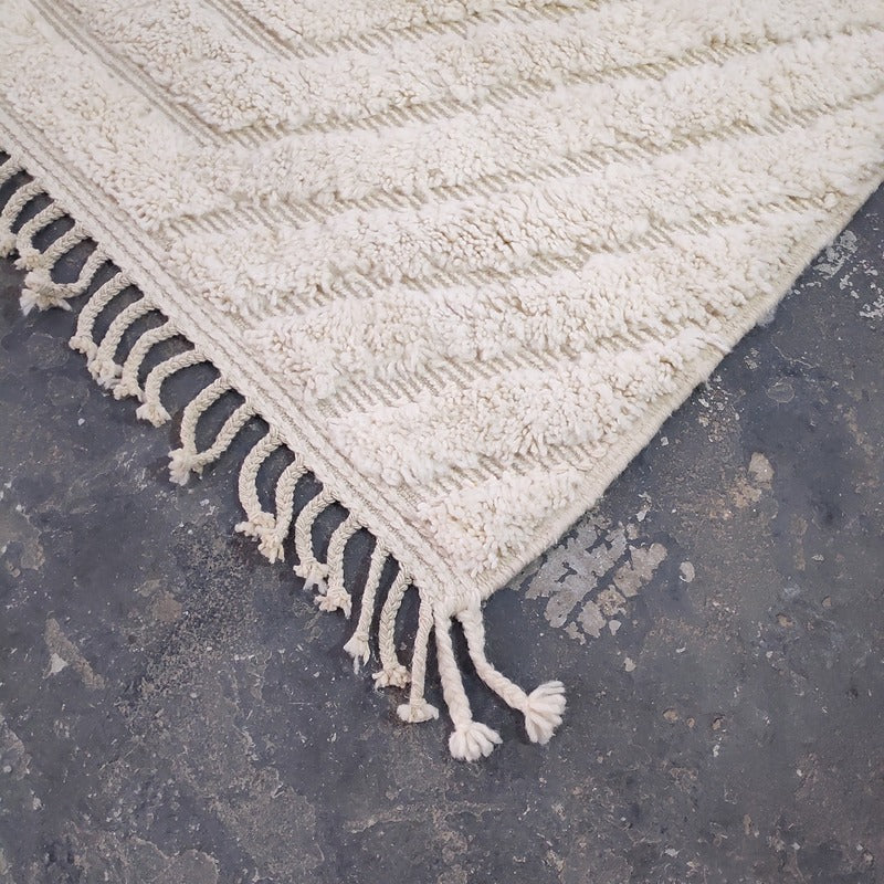 Vintage Moroccan Rugs, Authentic Bani Ourin Rug, Handmade Berber Carpets 211×295 cm